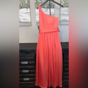 Vera Wang Strapless Coral Dress